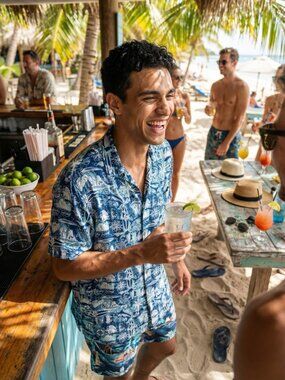 Vintage Island Passport Hawaiian Camp Shirt